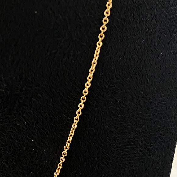 Tiffany & Cos Signature Rose Gold Bow Necklace Partially Encrusted With Diamo - Picture 3 of 8